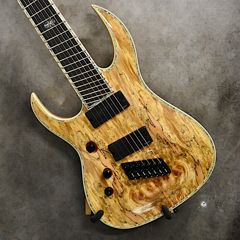 B.C. Rich Shredzilla 724 Extreme Fanned Frets Spalted Maple
